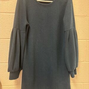 She + Sky Teal Knit sweater dress medium
